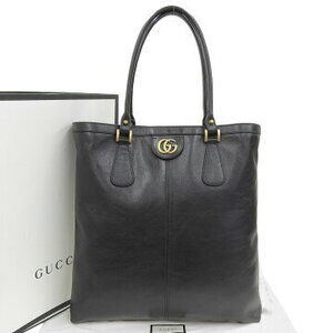 Gucci GG Marmont Liber Tiger Head Cat Tote Bag Black